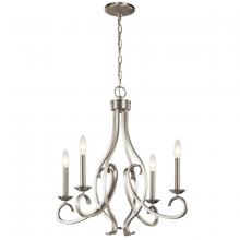 Kichler 52239NI - Ania 4 Light Chandelier Brushed Nickel