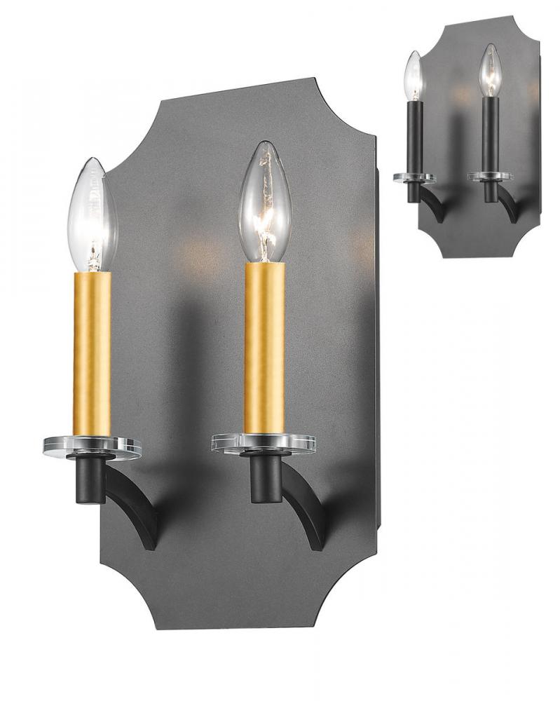 2 Light Wall Sconce