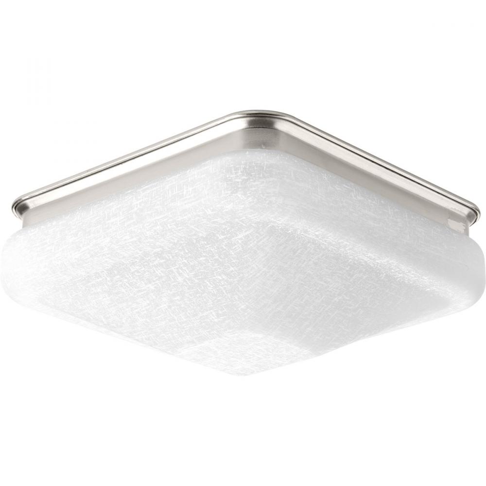 One-Light 9-1/2" LED Square Glass Flush Mount