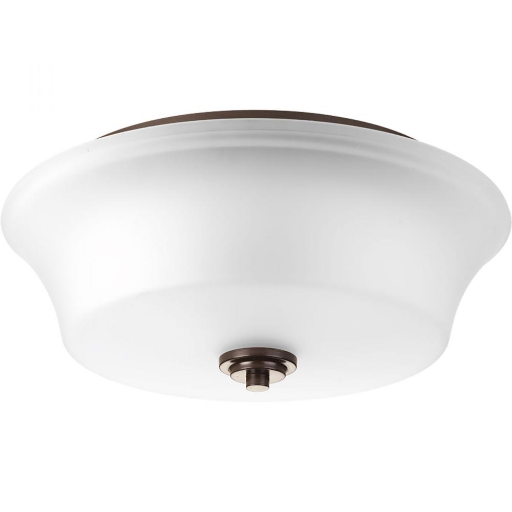 Cascadia Collection Two-Light 14" Flush Mount