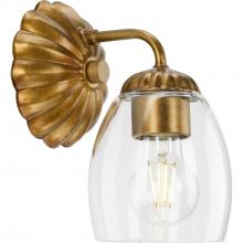 Progress P300488-204 - Quillan Collection One-Light Soft Gold Transitional Bath & Vanity Light