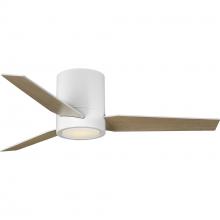 Progress P250058-028-30 - Braden Collection 44" 3-Blade Matte White LED Mid-Century Modern Indoor Hugger Ceiling Fan