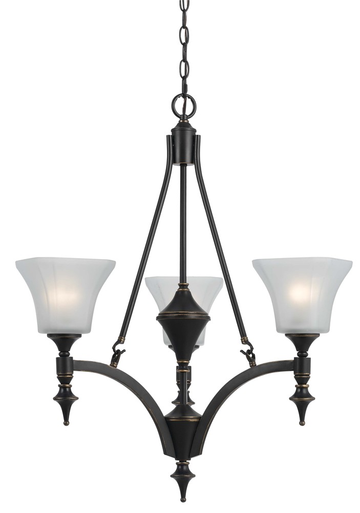 3 Lights Rockwood Iron Chandelier