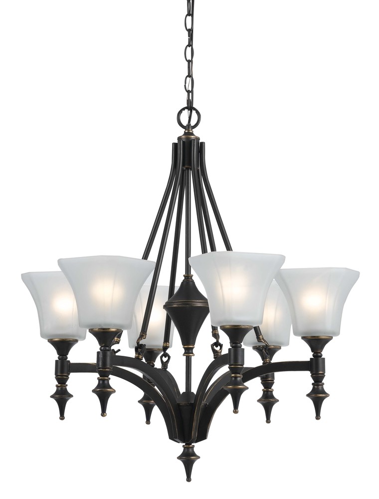 6 Lights Rockwood Iron Chandelier