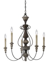 CAL Lighting FX-3535/5 - 5 Ltg Williams Metal Chandelier