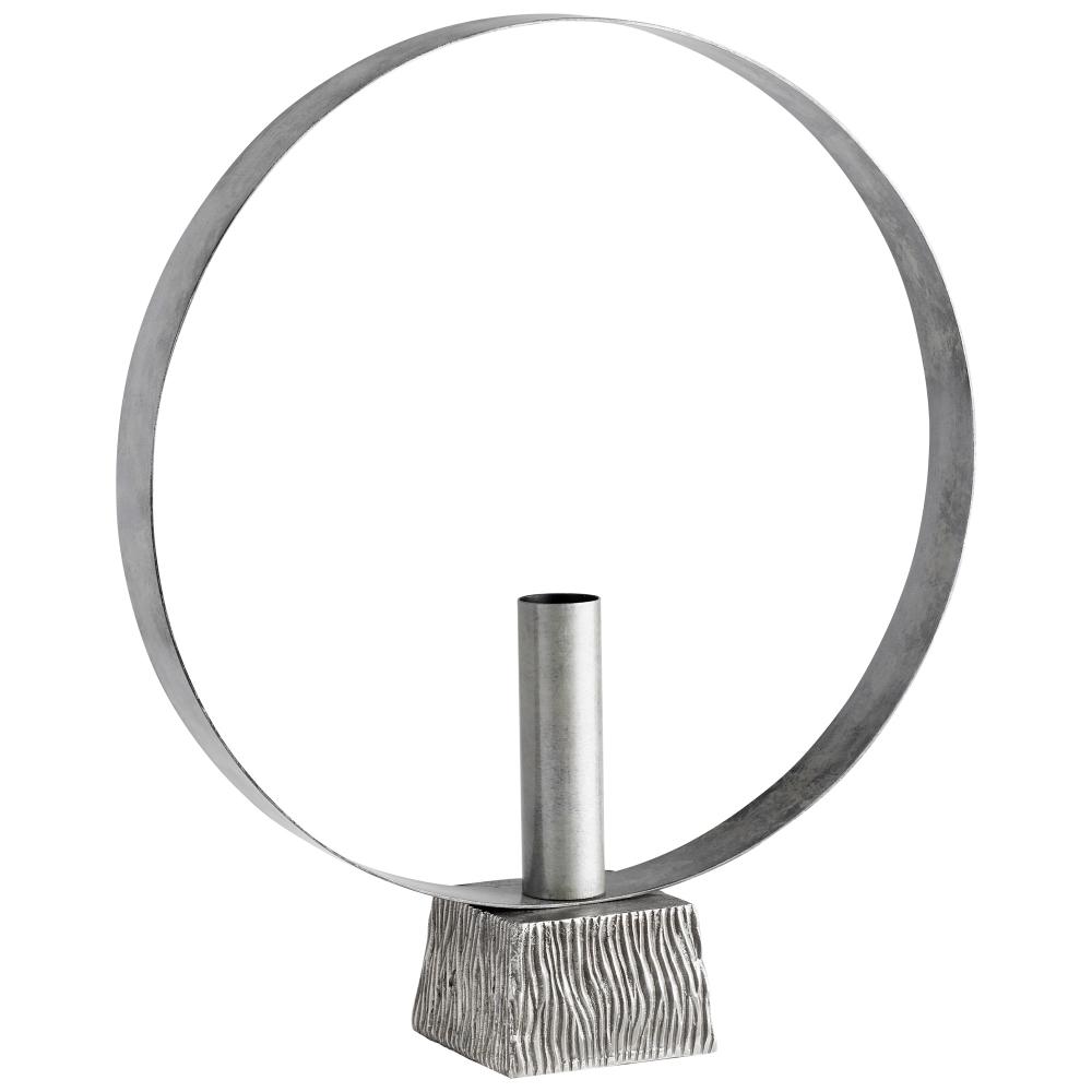 Radiant Halo Vase|Nickel