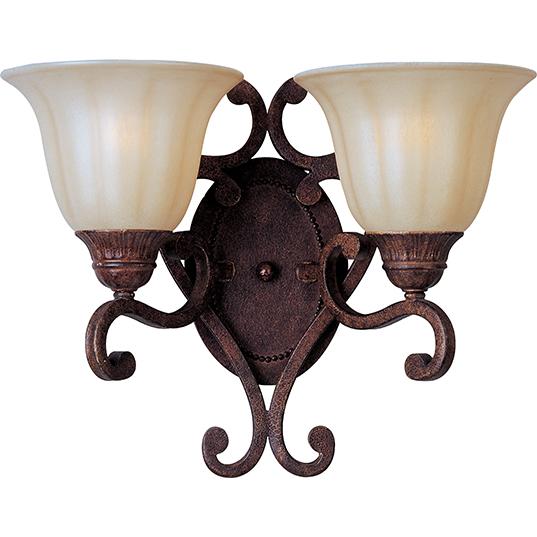 Augusta 2-Light Wall Sconce with Crystals