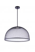 Craftmade P1005FB-LED - 24.25Ã¢â‚¬Â Diameter Sculptural Statement Metal Mesh Dome Pendant in Flat Black