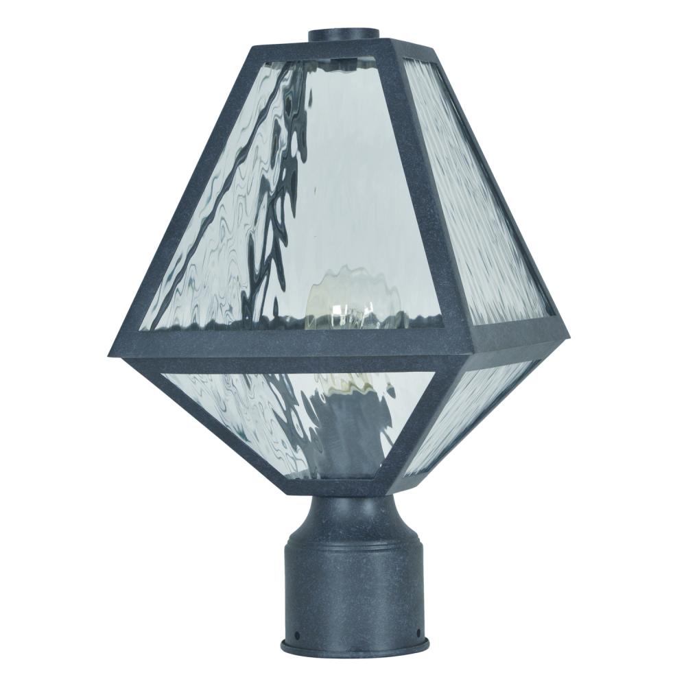 Brian Patrick Flynn Glacier 1 Light Black Charcoal Small Outdoor Post