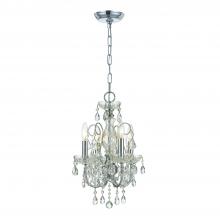 Crystorama 3224-CH-CL-S - Imperial 4 Light Swarovski Strass Crystal Polished Chrome Mini Chandelier