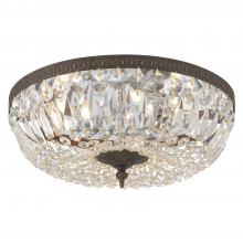 Crystorama 716-EB-CL-S - Crystorama 3 Light Swarovski Strass Crystal English Bronze Flush Mount