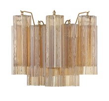 Crystorama ADD-302-AG-AM - Addis 2 Light Aged Brass Sconce