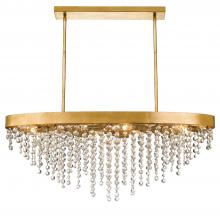  WIN-619-GA-CL-MWP - Winham 8 Light Antique Gold Crystal Chandelier