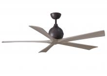 Matthews Fan Company IR5-TB-GA-60 - Irene-5 five-blade paddle fan in Textured Bronze finish with 60" with gray ash blades.