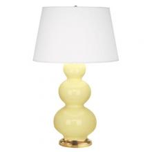 Robert Abbey 317X - Butter Triple Gourd Table Lamp