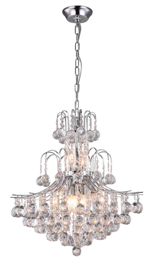 Chandelier Metal & Crystal