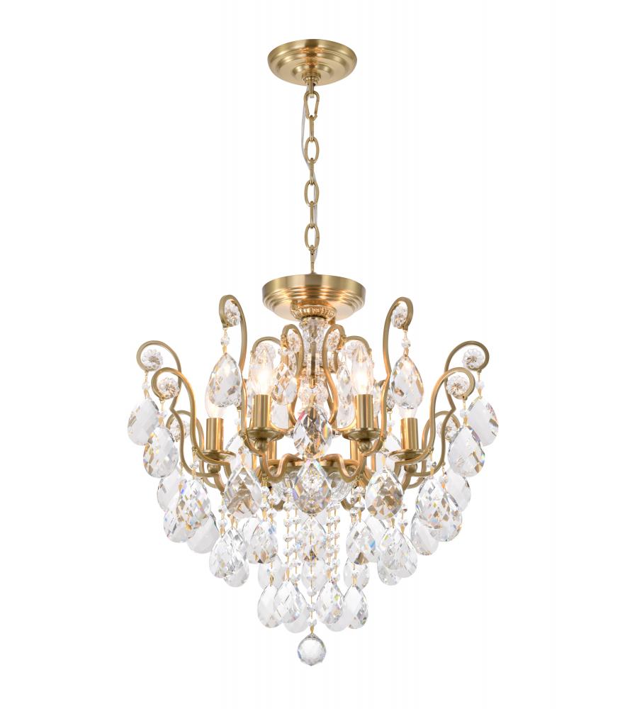 Chandelier Iron & Crystal