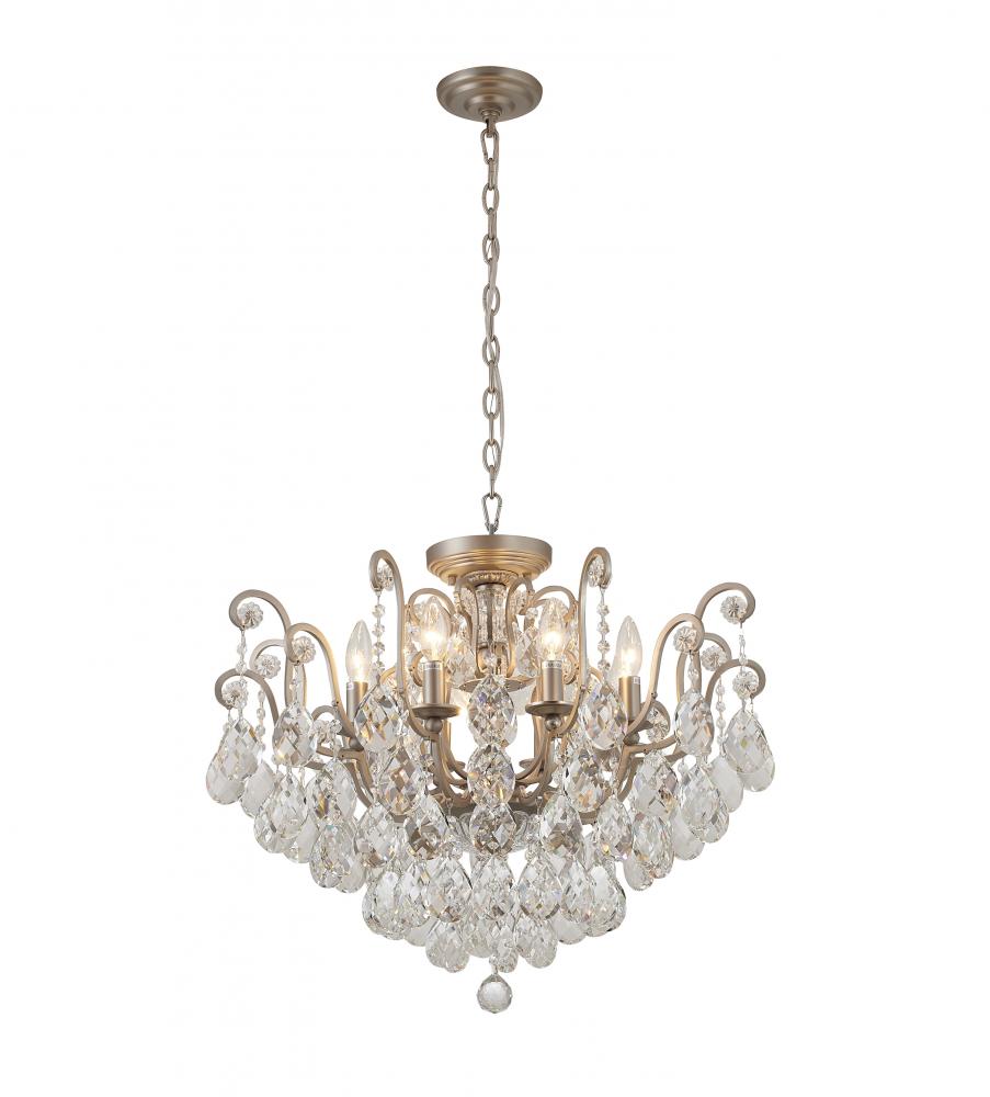 Chandelier Metal & Crystal