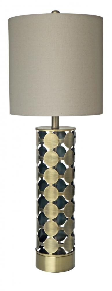 Table Lamp Antique Brass