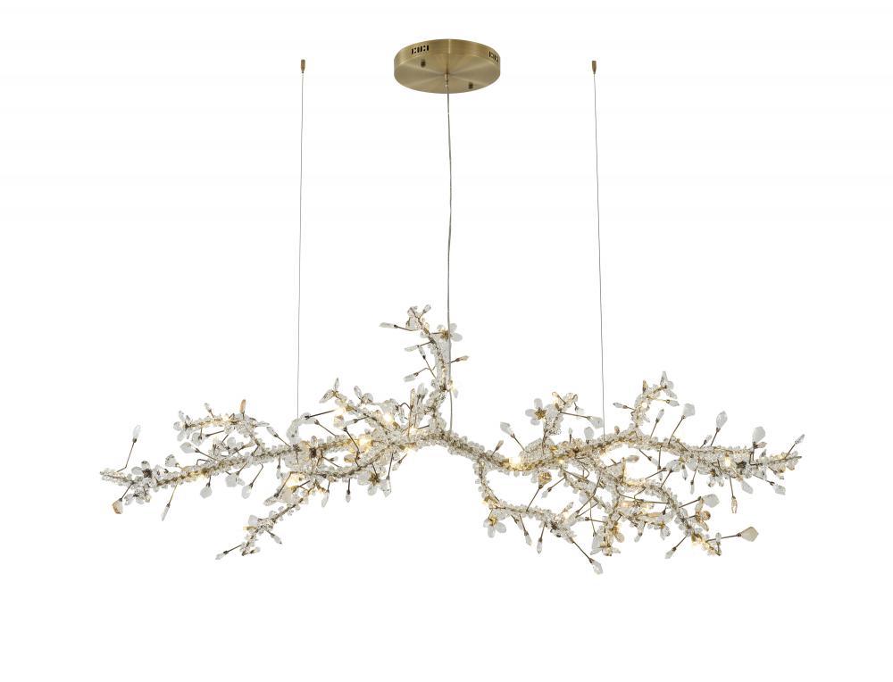 Chandelier Stainless Steel & Crystal