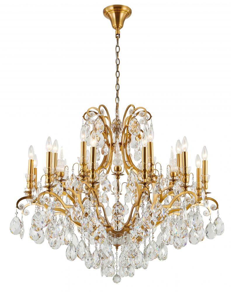 Chandelier Antique Brass