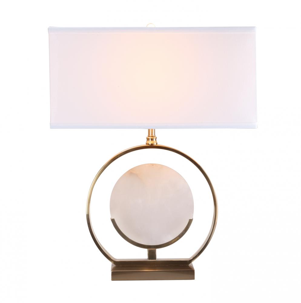 Table Lamp White & Gold