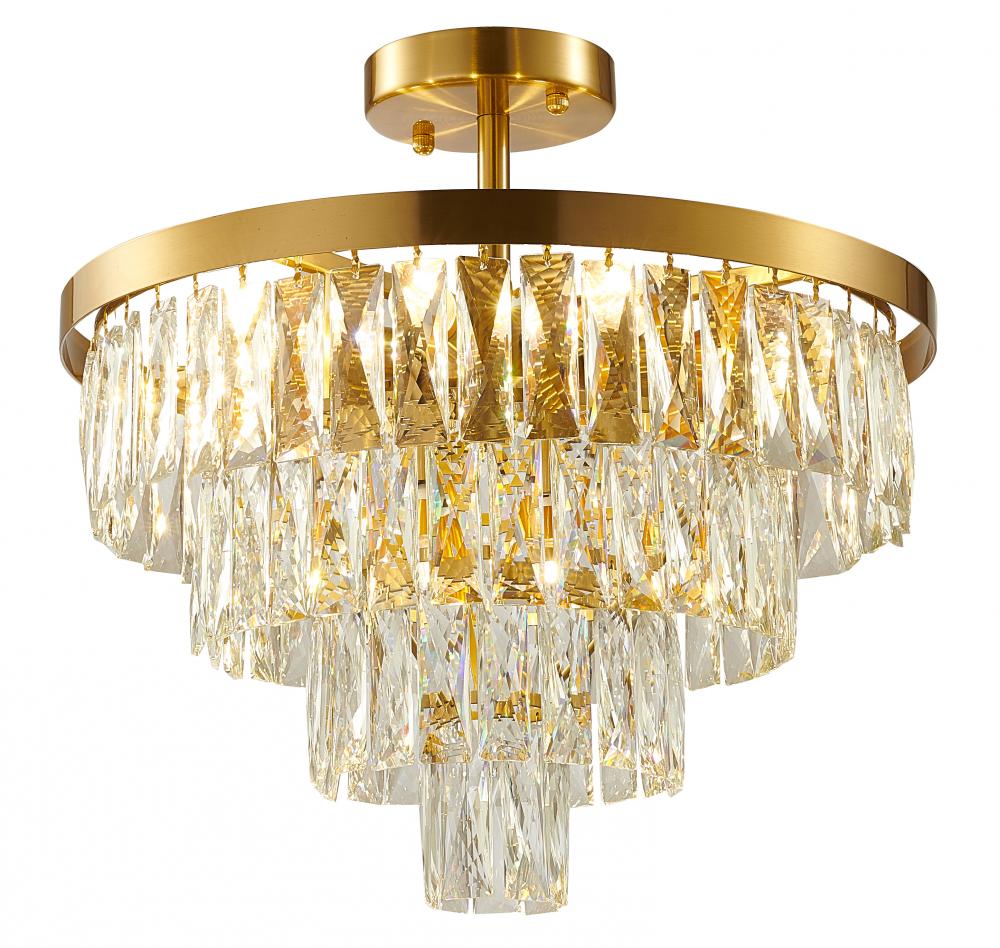 Semi Flush Mount Gold