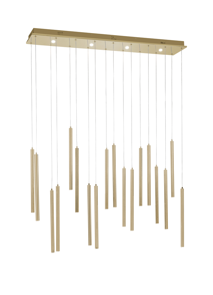 LED Chandelier Gold