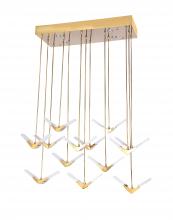 Bethel International BU01C43G - LED Chandelier Gold