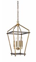 Bethel International LA23C12CO - Chandelier Antique Brass & Black