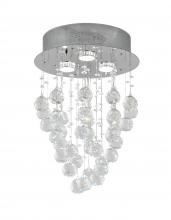 Bethel International LX03 - Flush Mount Metal & Crystal