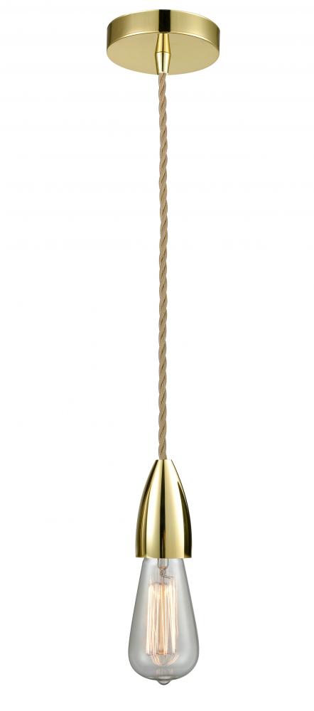 Fairchild - 1 Light - 2 inch - Gold - Cord hung - Mini Pendant