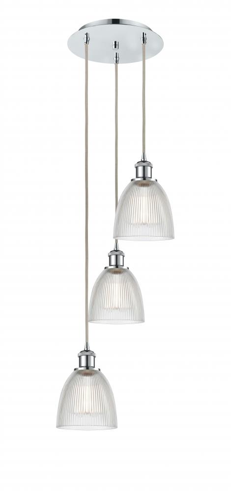 Castile - 3 Light - 13 inch - Polished Chrome - Cord Hung - Multi Pendant