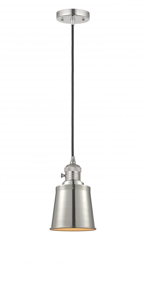 Addison - 1 Light - 5 inch - Polished Nickel - Cord hung - Mini Pendant