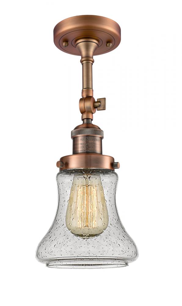 Bellmont - 1 Light - 6 inch - Antique Copper - Semi-Flush Mount