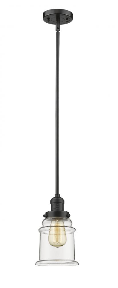 Canton - 1 Light - 7 inch - Oil Rubbed Bronze - Stem Hung - Mini Pendant