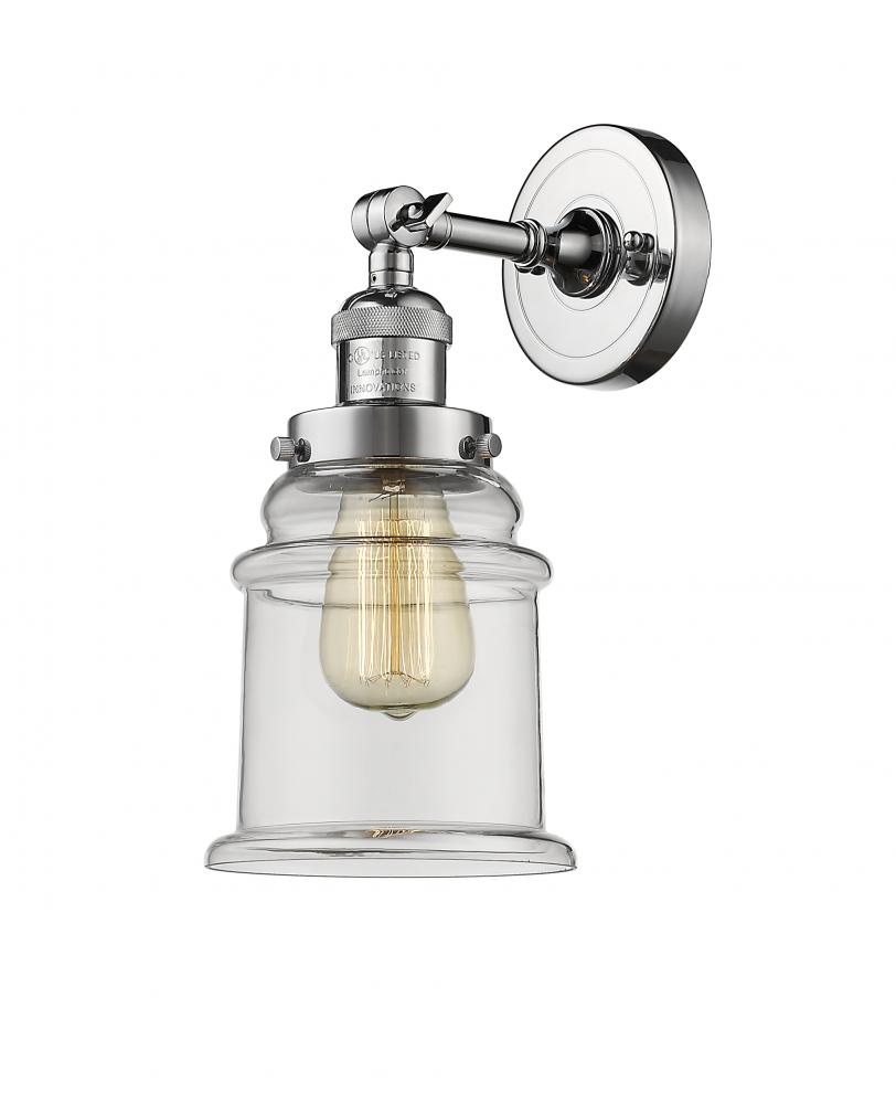 Canton - 1 Light - 7 inch - Polished Chrome - Sconce