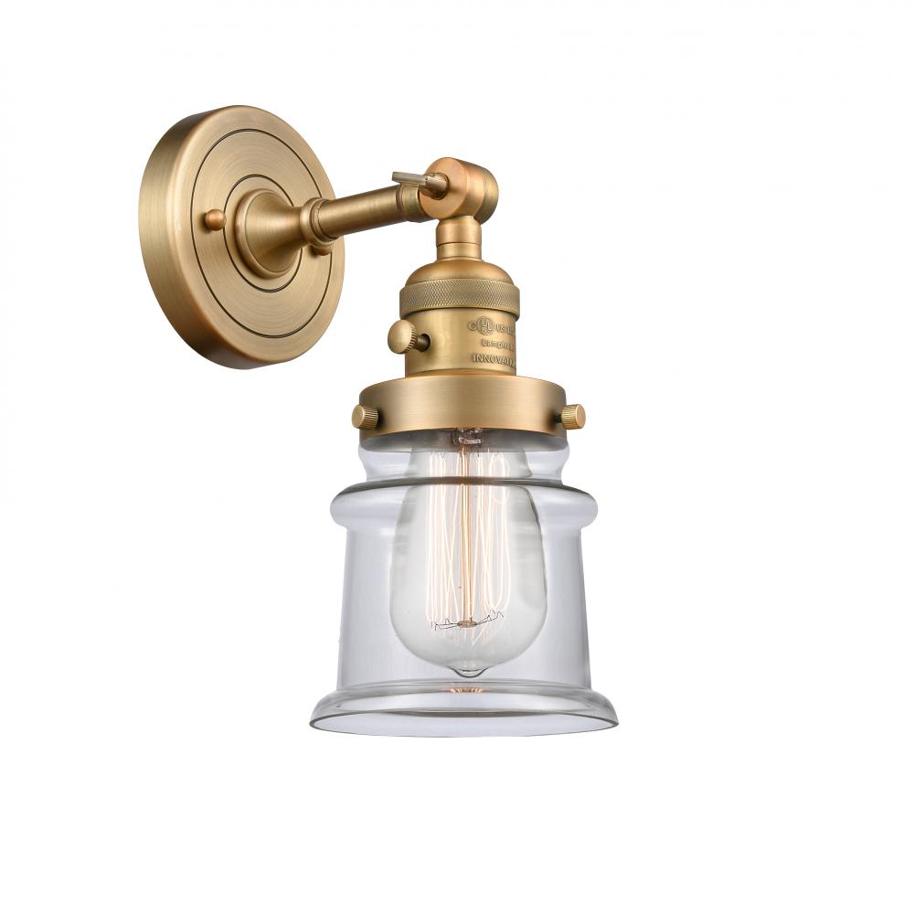 Canton - 1 Light - 5 inch - Brushed Brass - Sconce