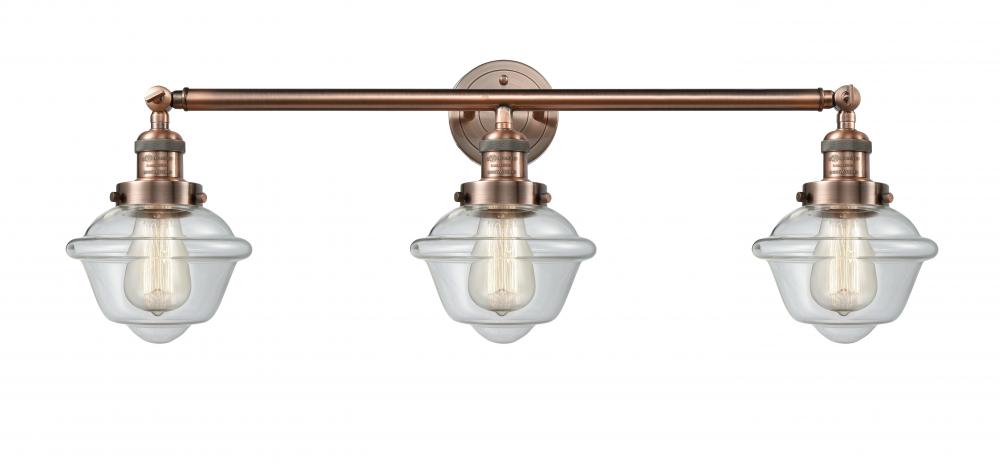 Small Oxford 3 Light Bath Vanity Light