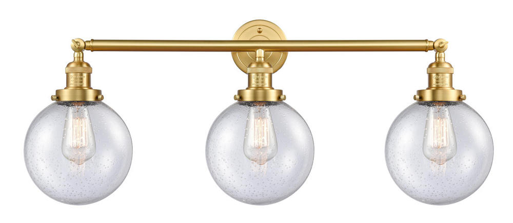 Beacon - 3 Light - 32 inch - Satin Gold - Bath Vanity Light