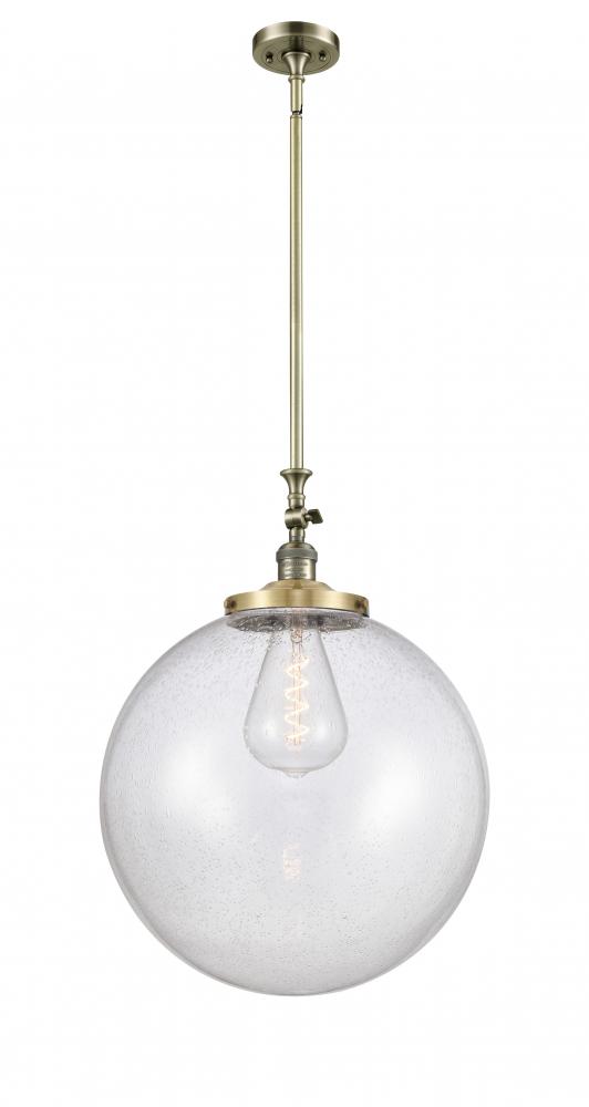 Beacon - 1 Light - 12 inch - Antique Brass - Stem Hung - Mini Pendant