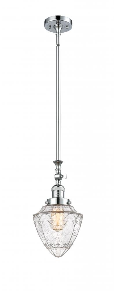 Bullet - 1 Light - 7 inch - Polished Chrome - Stem Hung - Mini Pendant