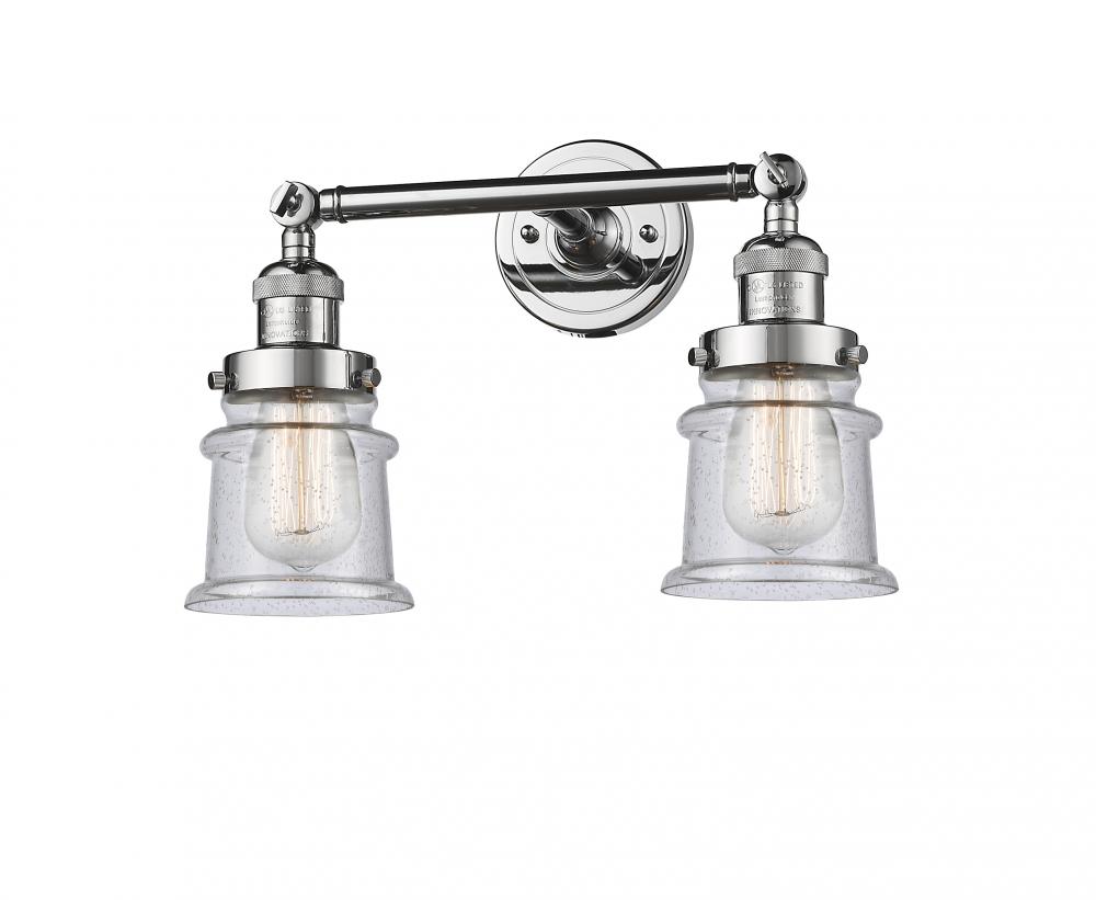 Canton - 2 Light - 17 inch - Polished Chrome - Bath Vanity Light