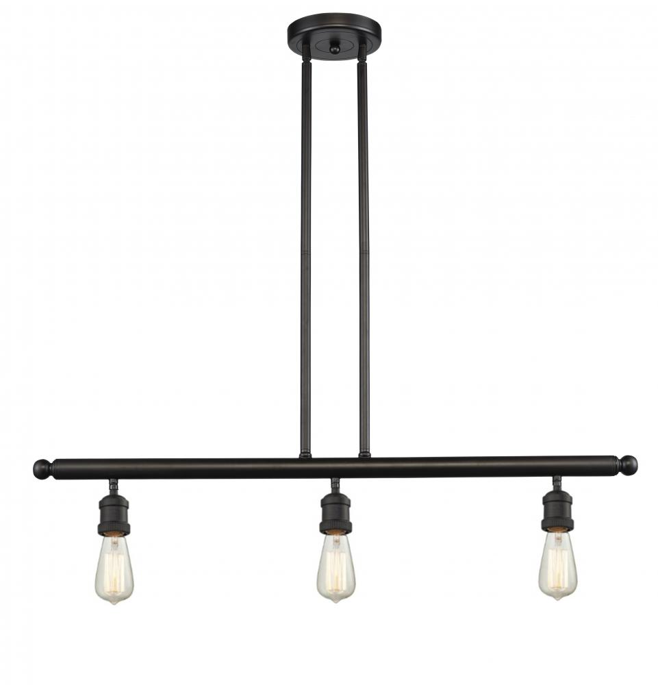 Bare Bulb - 3 Light - 38 inch - Oil Rubbed Bronze - Stem Hung - Island Light