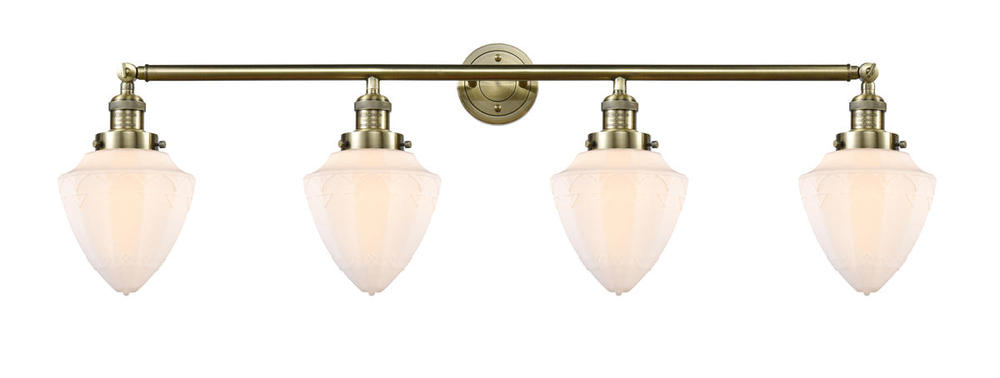 Bullet - 4 Light - 46 inch - Antique Brass - Bath Vanity Light