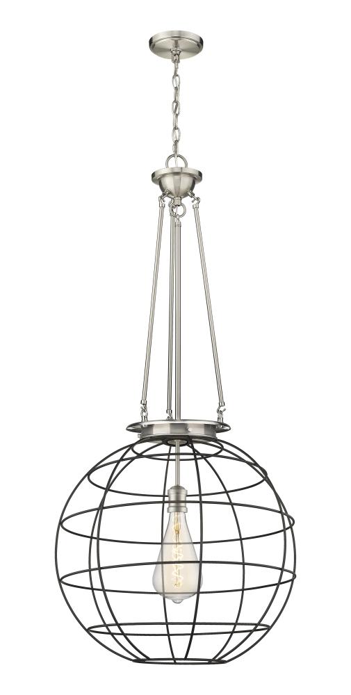 Lake Placid - 1 Light - 22 inch - Satin Nickel - Chain Hung - Pendant