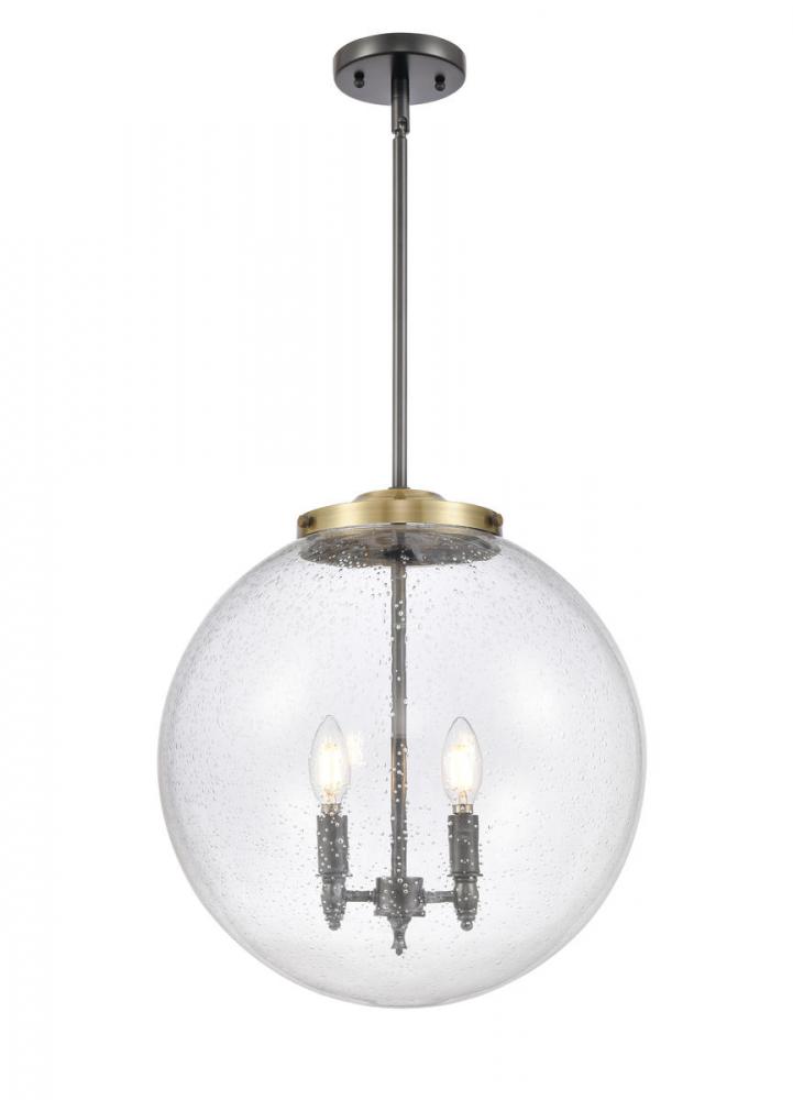 Beacon - 3 Light - 16 inch - Black Antique Brass - Cord hung - Pendant