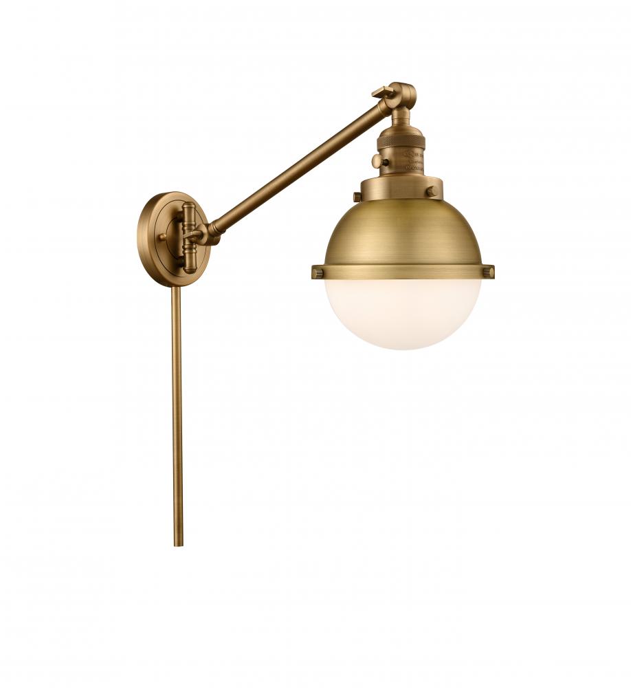 Hampden - 1 Light - 7 inch - Brushed Brass - Swing Arm