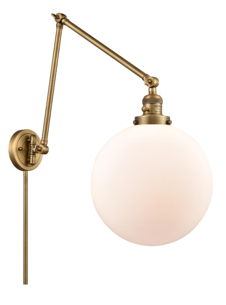 Beacon - 1 Light - 12 inch - Brushed Brass - Swing Arm