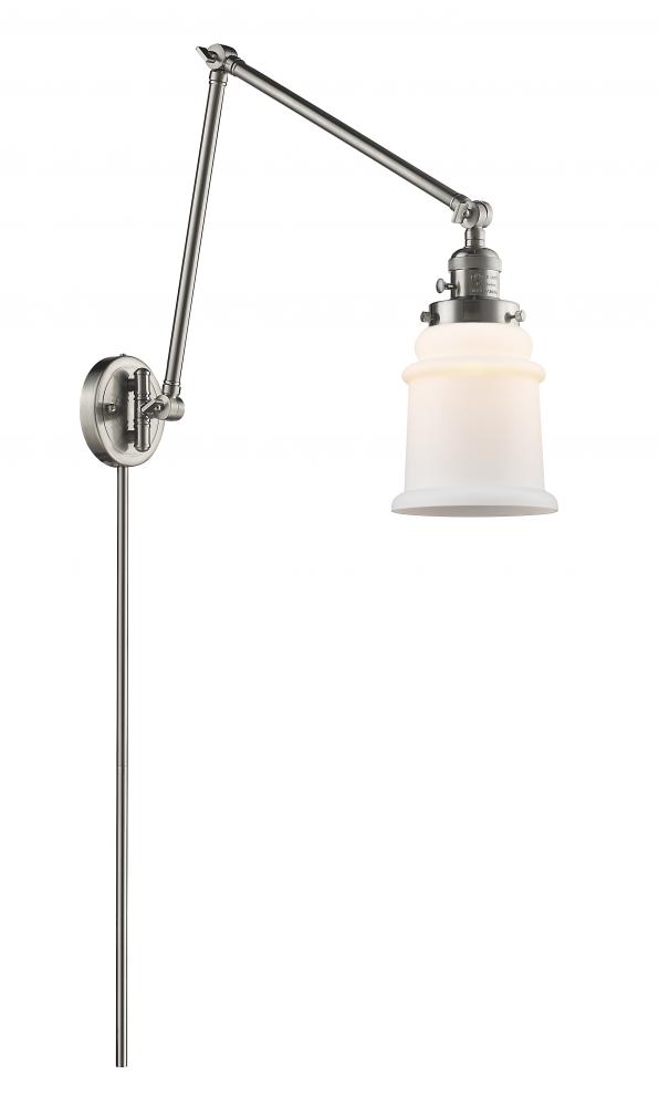 Canton - 1 Light - 6 inch - Brushed Satin Nickel - Swing Arm